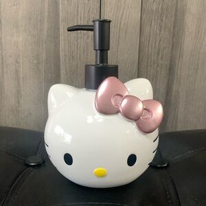 New Hello Kitty Head Rose Gold Bow Lotion Soap Dispenser Pump By Sanrio